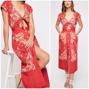 Free People Linvilla Midi Dress